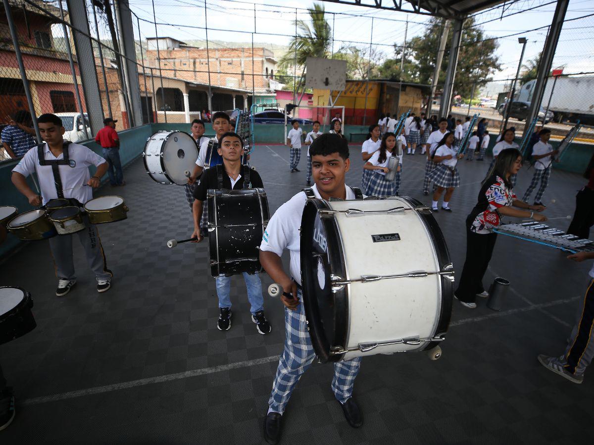 Con 32 estudiantes, la banda del Liceo Heiner Reyes promete un show este 15 de septiembre
