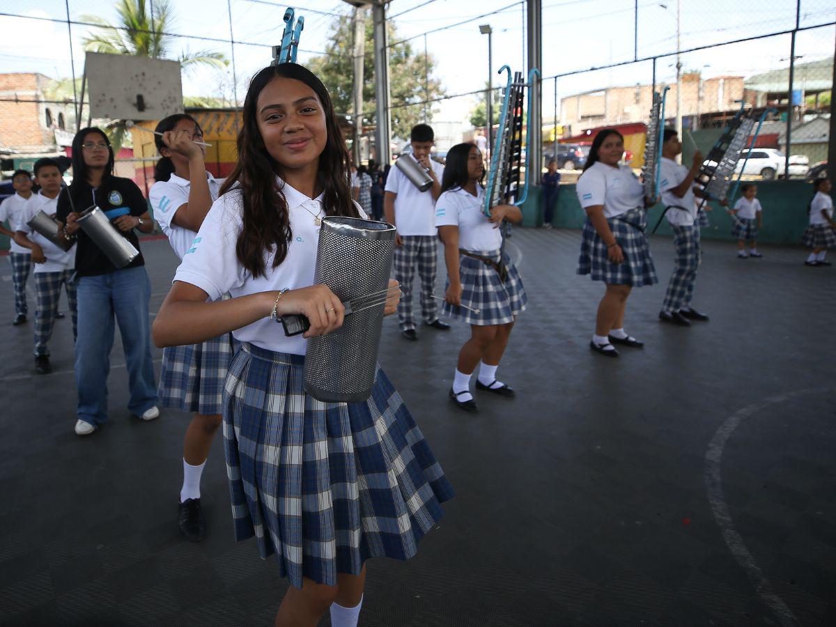 Con 32 estudiantes, la banda del Liceo Heiner Reyes promete un show este 15 de septiembre