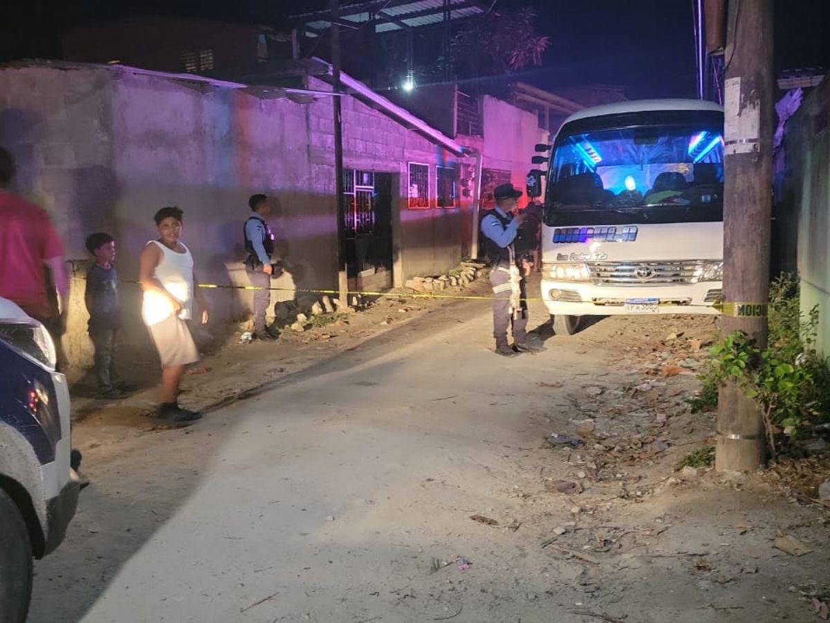 A balazos asesinan a conductor de bus en Choloma, Cortés