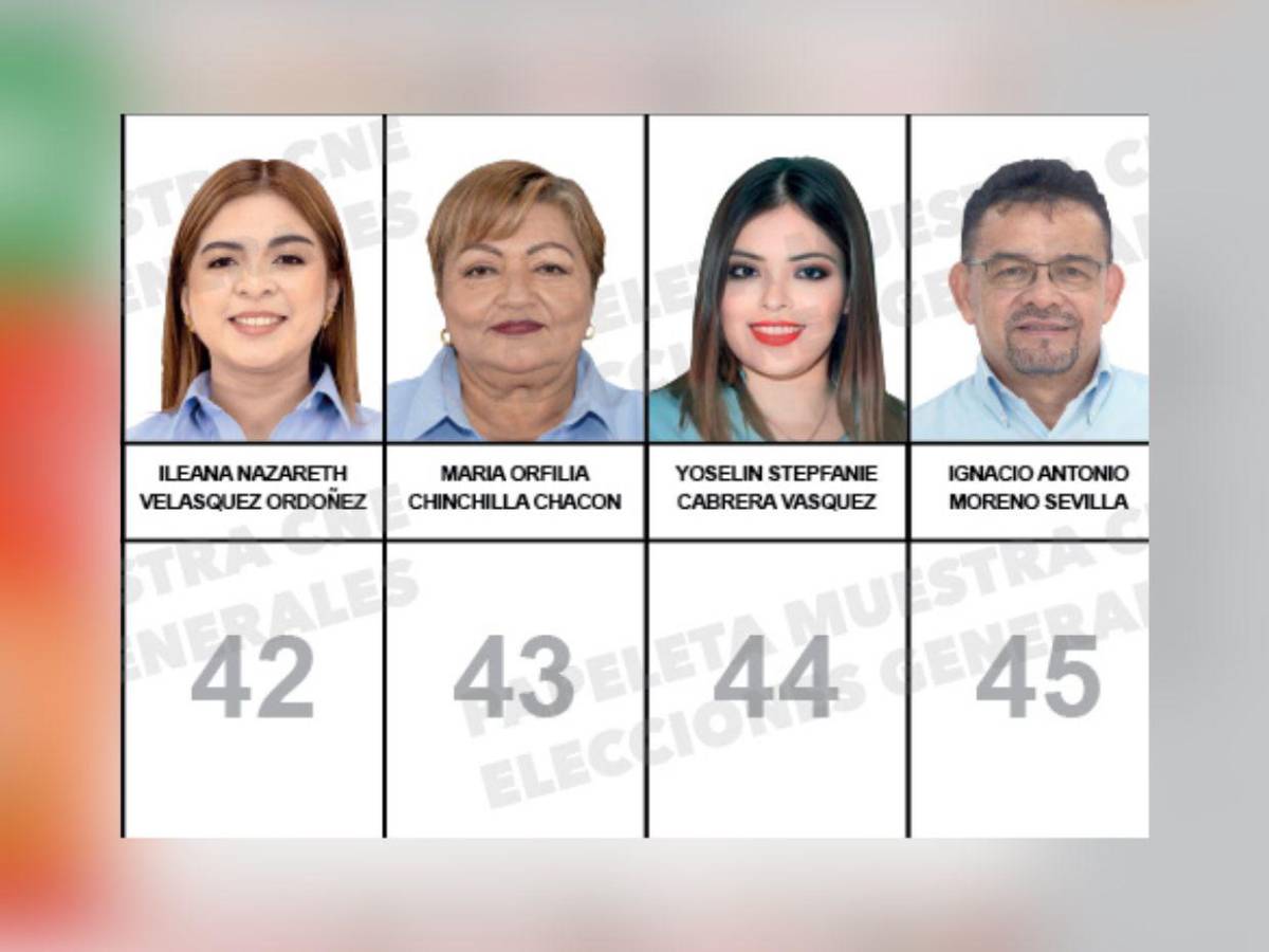Con el esposo de Rixi y otros rostros: así va la papeleta de candidatos a diputados por Choluteca