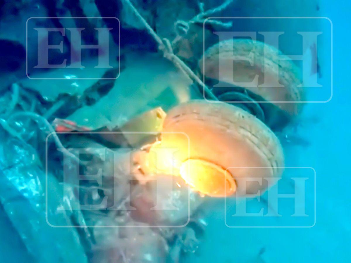 A un año de la tragedia aérea en Roatán: así luce desde el fondo del mar el avión