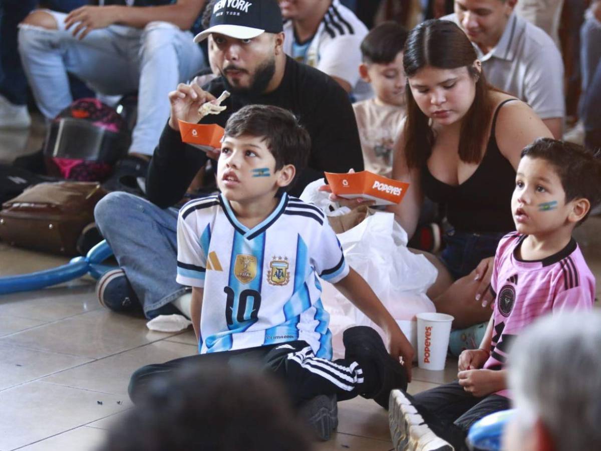 Tensión total: hondureños vivieron con intensidad la final del Mundial entre España y Argentina