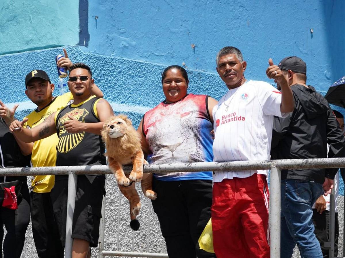 Aficionados llegan al Chelato Uclés para la gran final Olimpia vs Real España