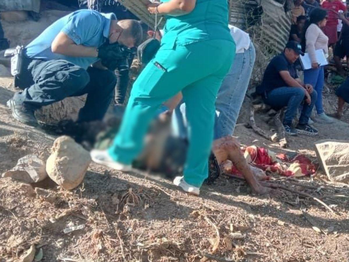 Catalina Vásquez, señora asesinada a machetazos en Curarén: así quedó la escena del crimen