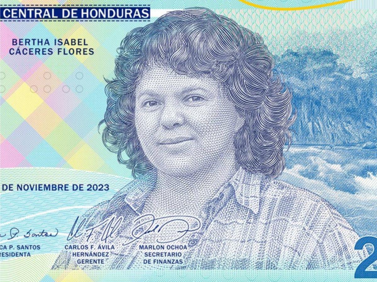 EN FOTOS: así luce el nuevo billete de 200 lempiras con el rostro de Bertha Cáceres