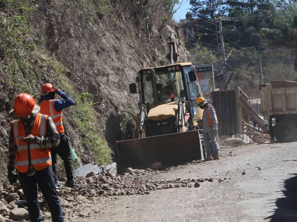 En fotos: así avanza ampliación de la carretera salida a Olancho en la capital