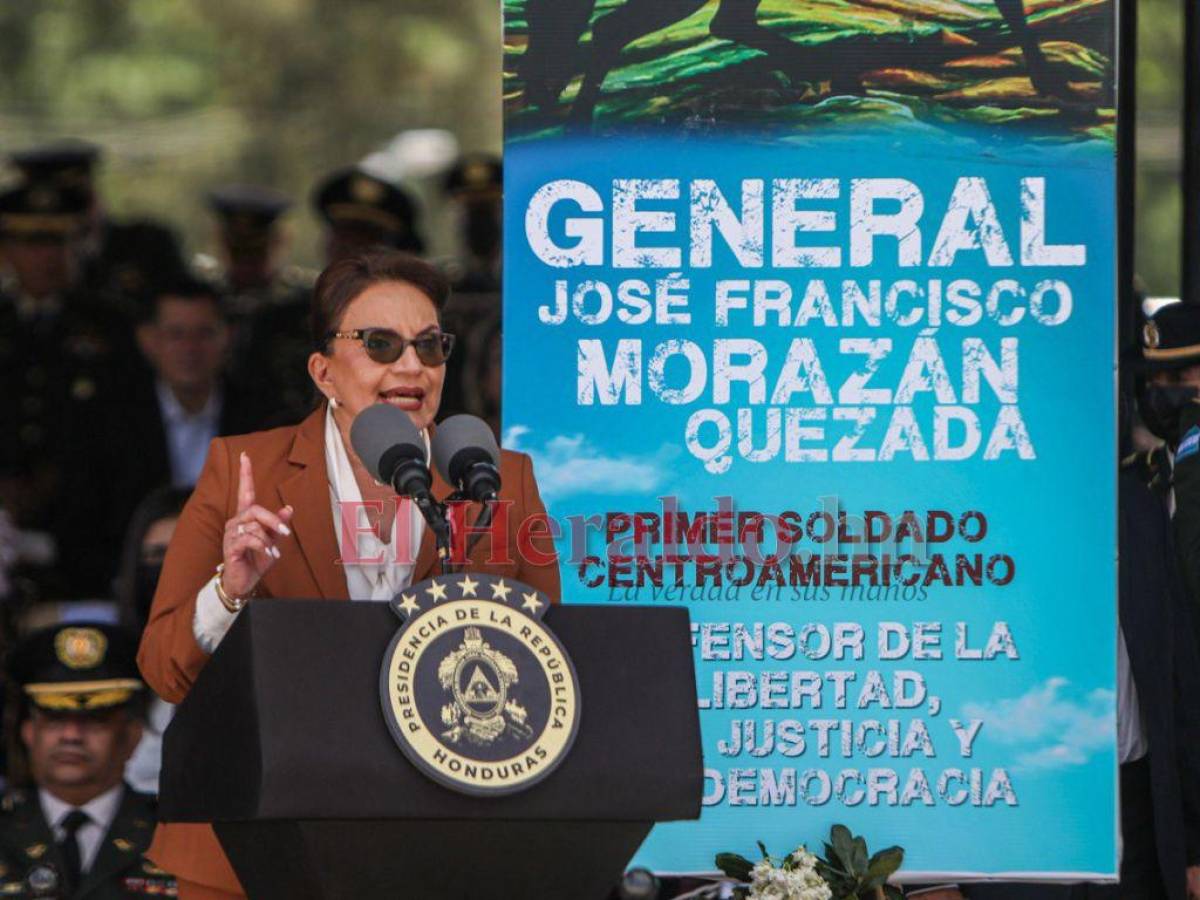Presidenta Castro instruye a FF AA incluir la enseñanza morazánica