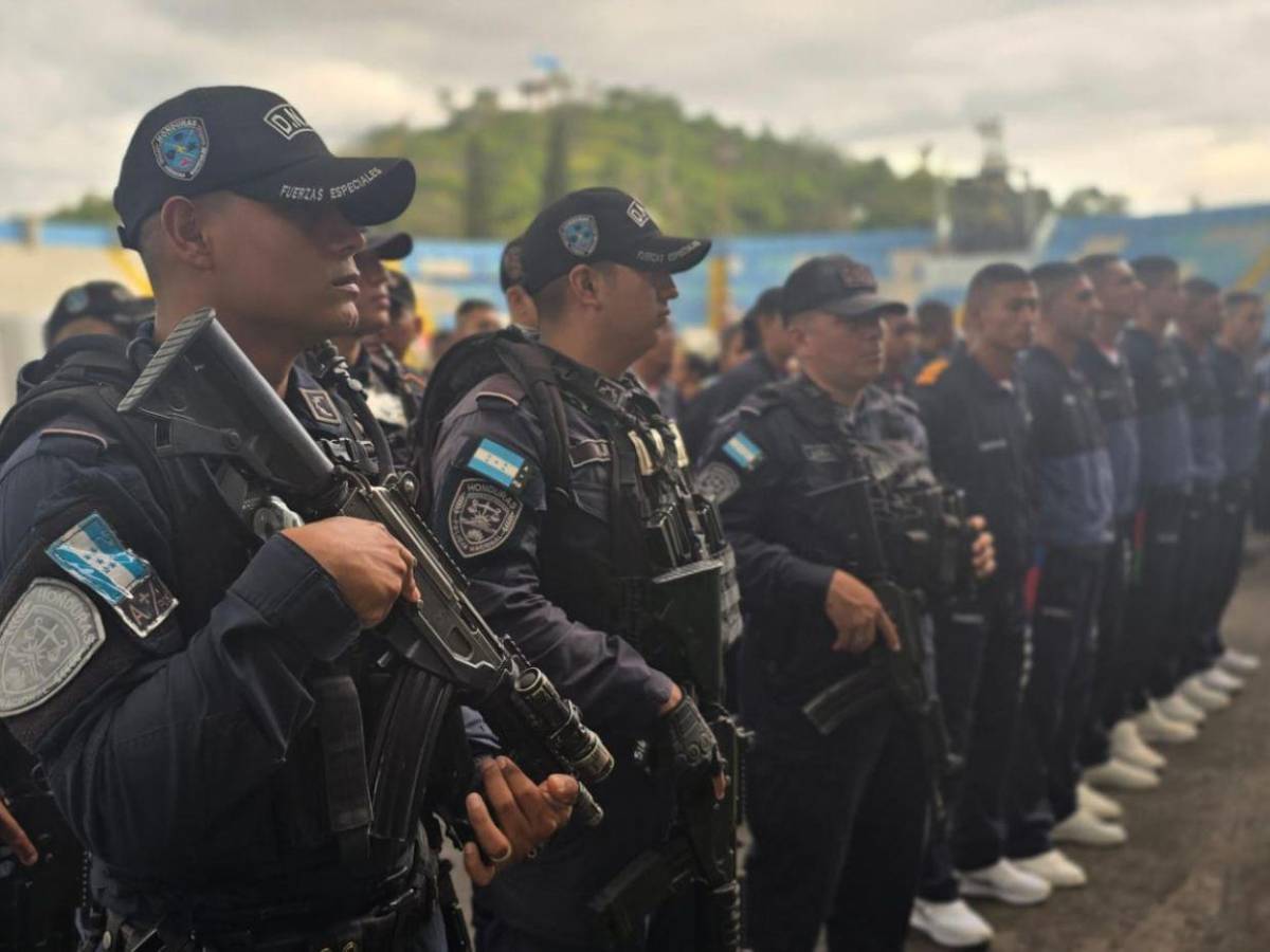 Más de 500 miembros policiales resguardan partido eliminatorio entre Honduras y Nicaragua