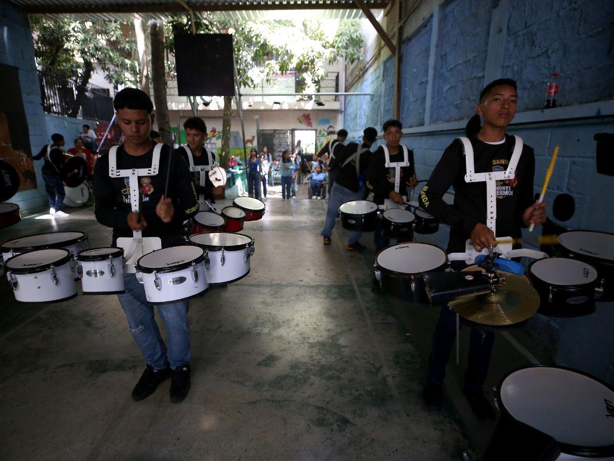 Ritmo y disciplina: la banda de Monte Hermón promete ser protagonista del 15 de septiembre