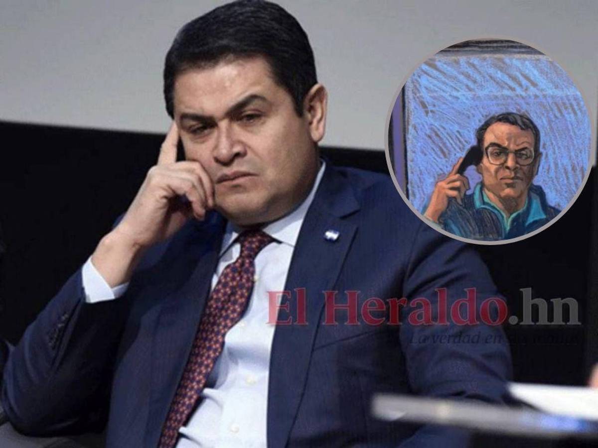 La primera imagen de la comparecencia del expresidente Hernández ante un juez en Nueva York