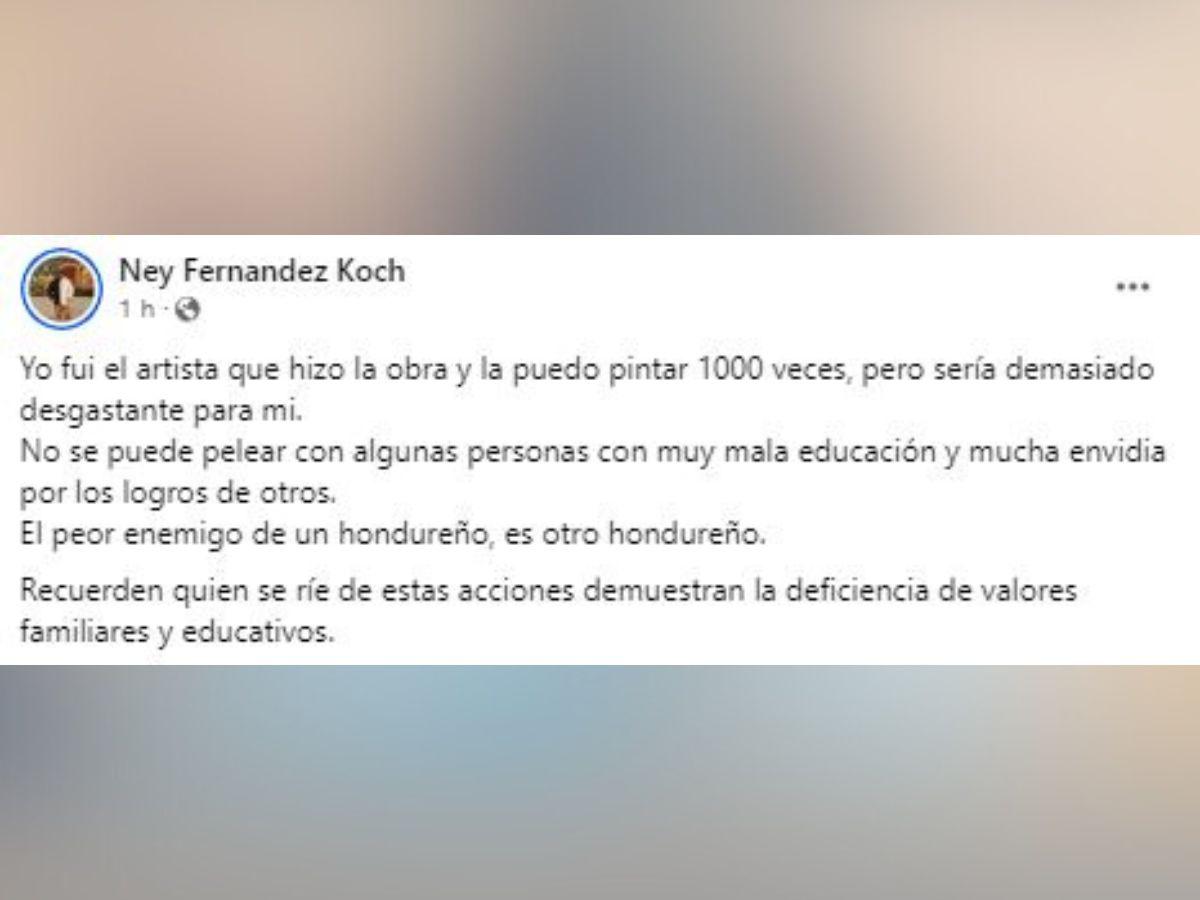 Mensaje del creador de la obra.