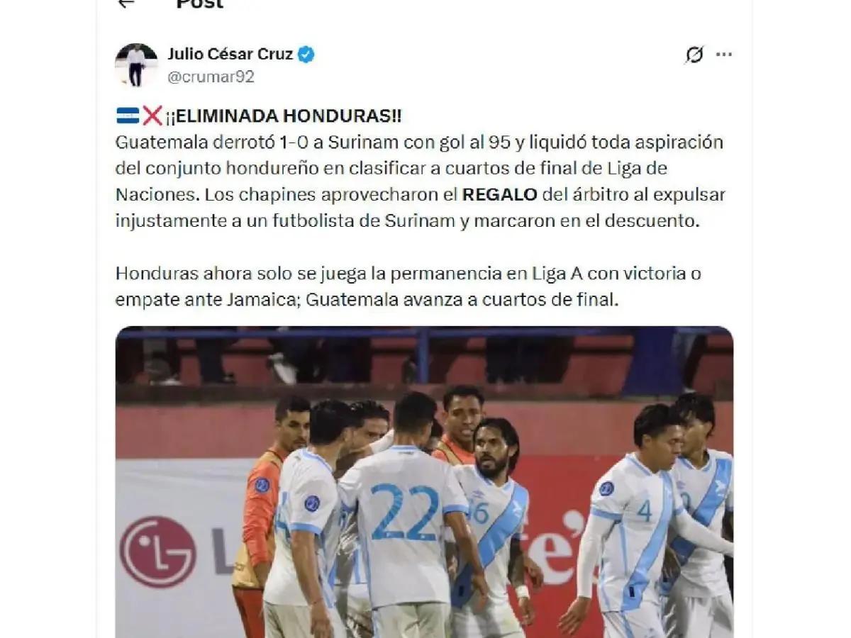 Fracaso: Carlos Pavón no perdona a jugadores de selección de Honduras