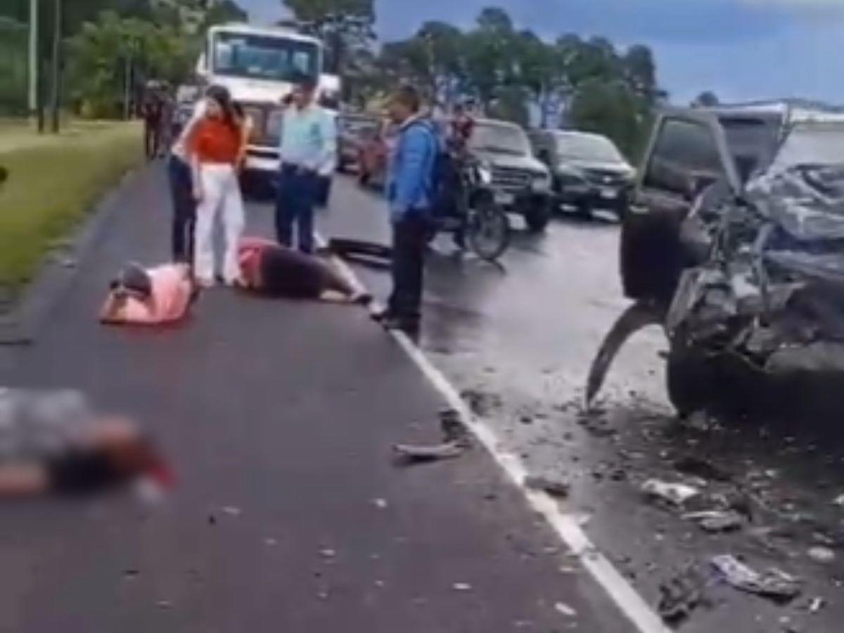 Las personas quedaron tendidas en la carretera: un muerto y varios heridos en accidente en la CA-5
