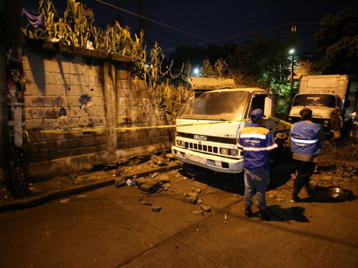 Colapsa muro perimetral del INFOP en La Pradera por intensas lluvias en Tegucigalpa