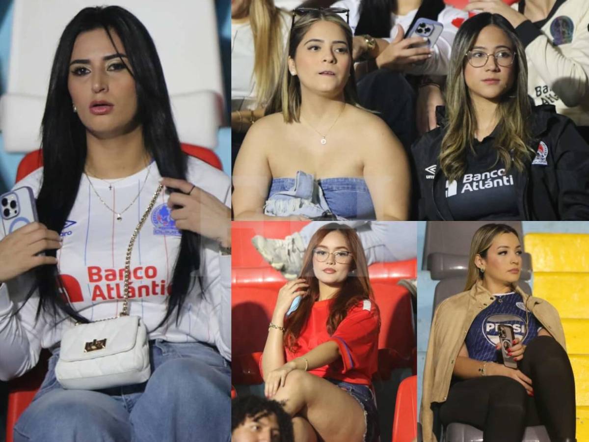 Periodista y pelirroja cautivaron: Las lindas chicas que llegaron al clásico Olimpia vs Motagua