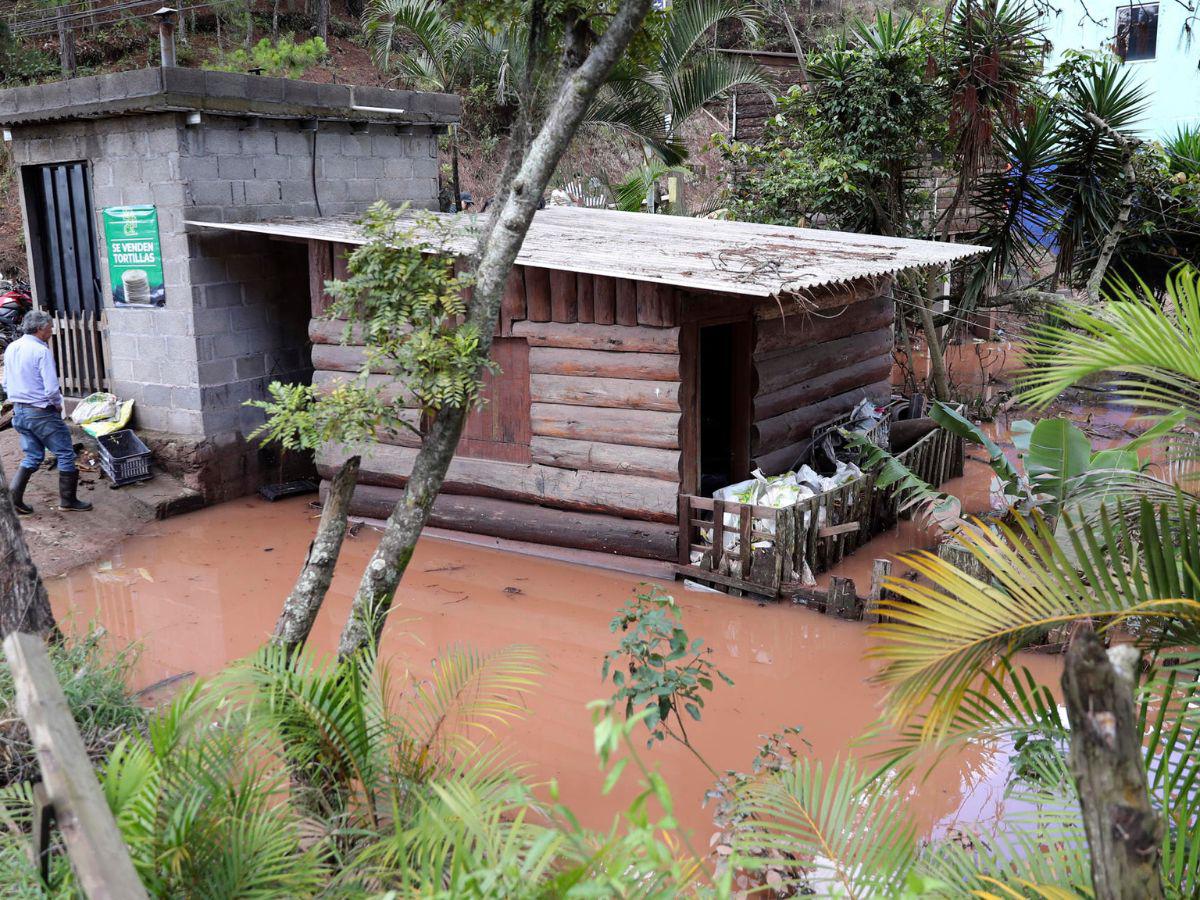 Casas bajo el agua en Santa Lucía: fuertes lluvias agravan la emergencia