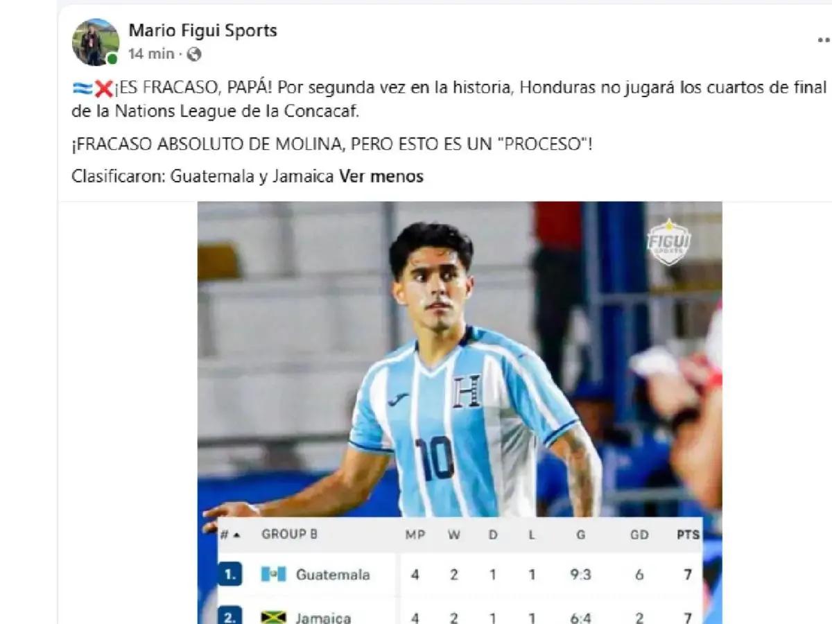 Fracaso: Carlos Pavón no perdona a jugadores de selección de Honduras