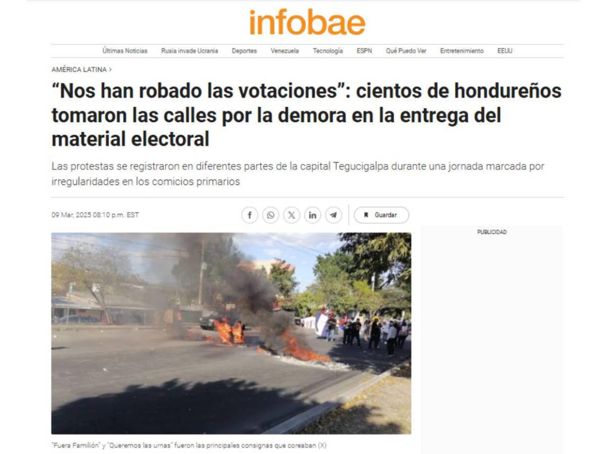 Elecciones en Honduras empañadas por tardía distribución de material: así informan medios internacionales