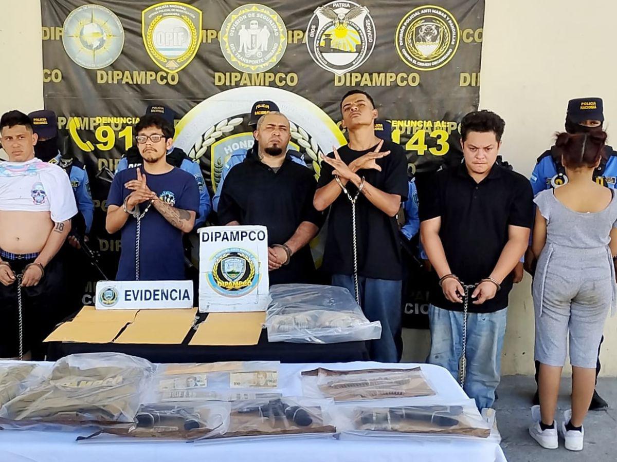 Con armas, droga y chalecos falsos: así cayeron ocho  miembros de la Pandilla 18