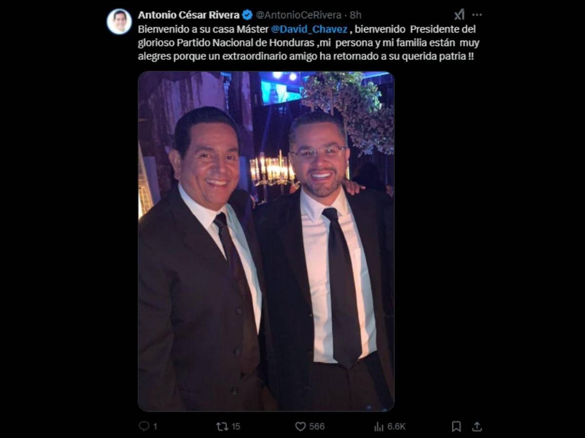 Con fotos del recuerdo, líderes nacionalistas le dicen “bienvenido a casa” a David Chávez