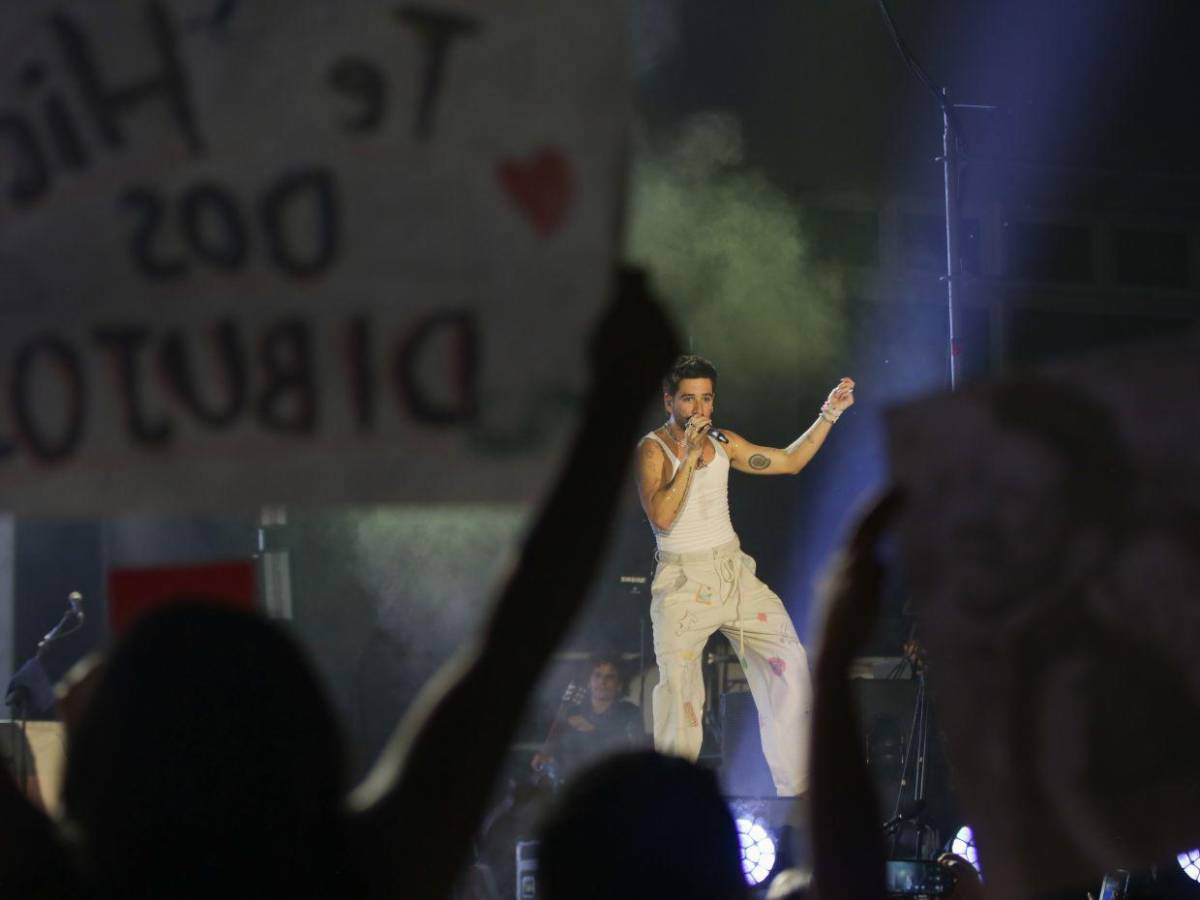 Las imágenes que dejó el concierto de Camilo en Honduras