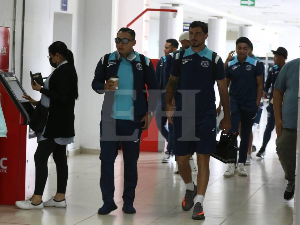 Emilio sorprende y futbolistas que no viajan: Así fue la salida de Motagua rumbo a Belice