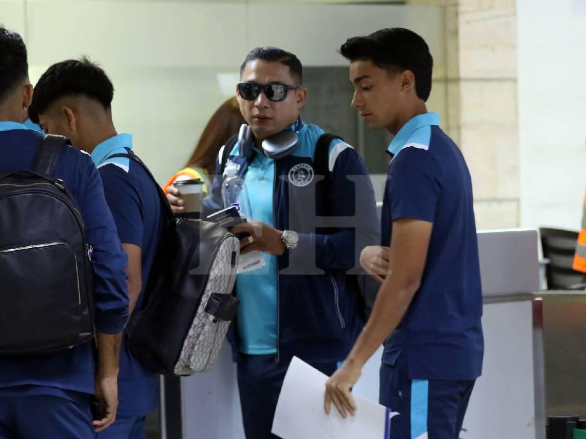 Emilio sorprende y futbolistas que no viajan: Así fue la salida de Motagua rumbo a Belice