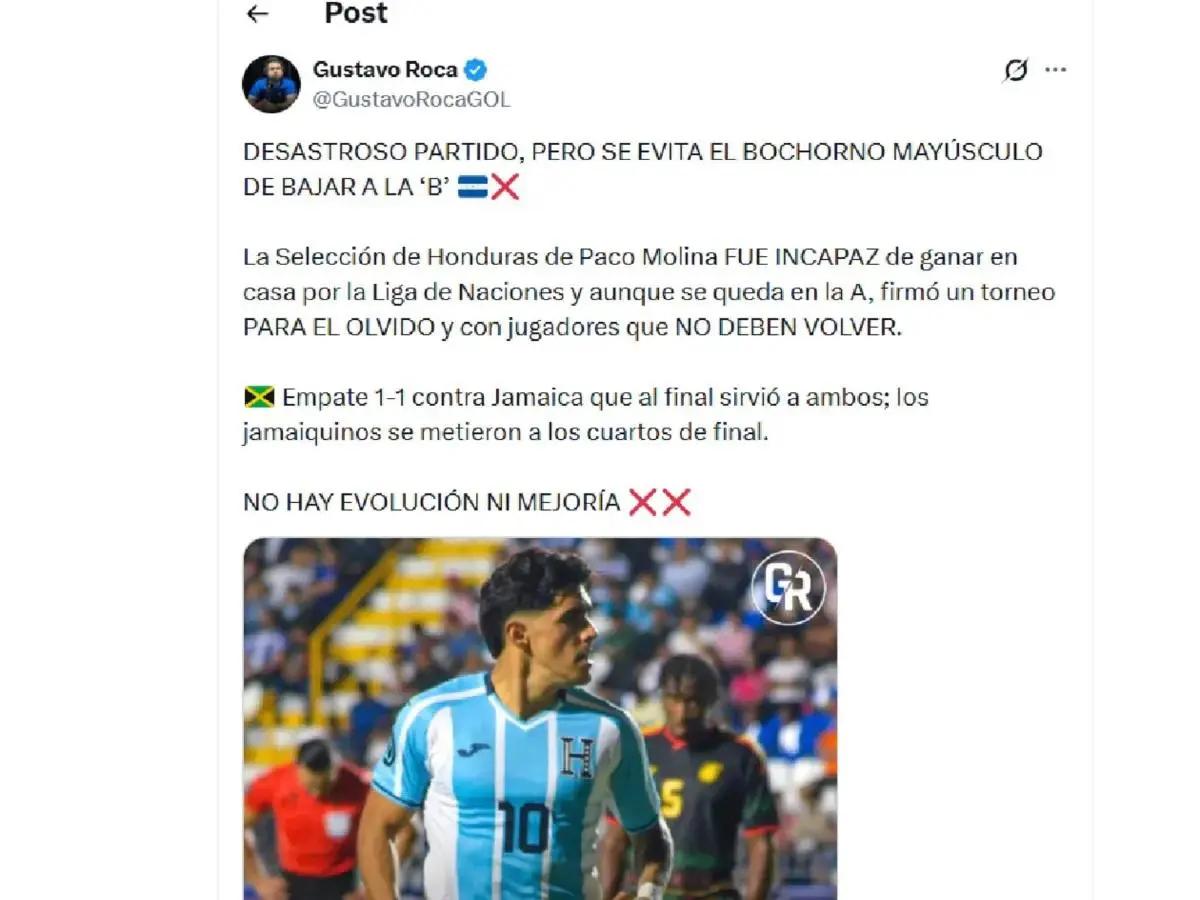 Fracaso: Carlos Pavón no perdona a jugadores de selección de Honduras