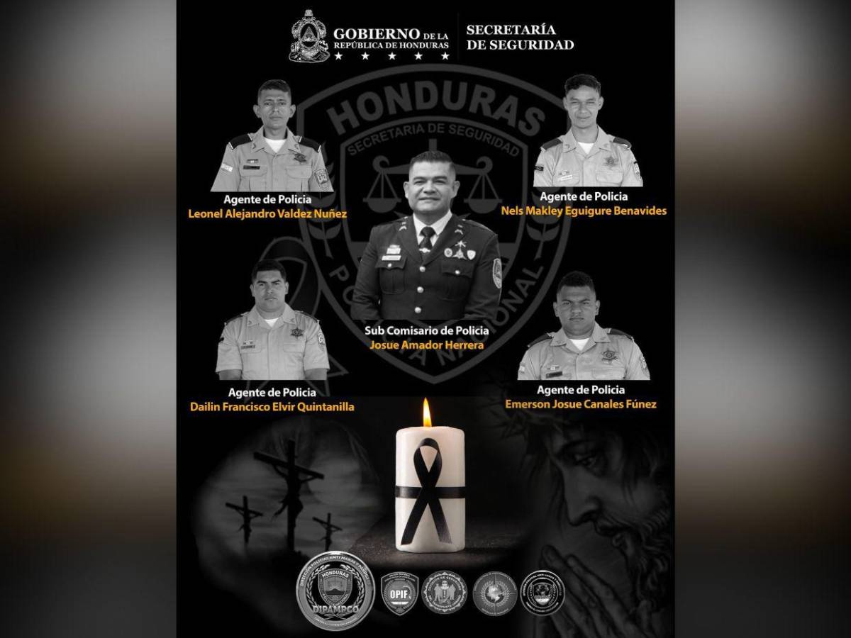Retiran los cuerpos de cuatro agentes de la Dipampco asesinados en Corinto, Omoa