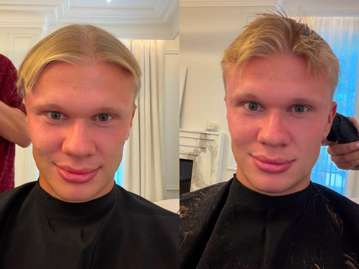 ¡No es IA! Erling Haaland dice adiós a su icónica cabellera rubia: así luce ahora