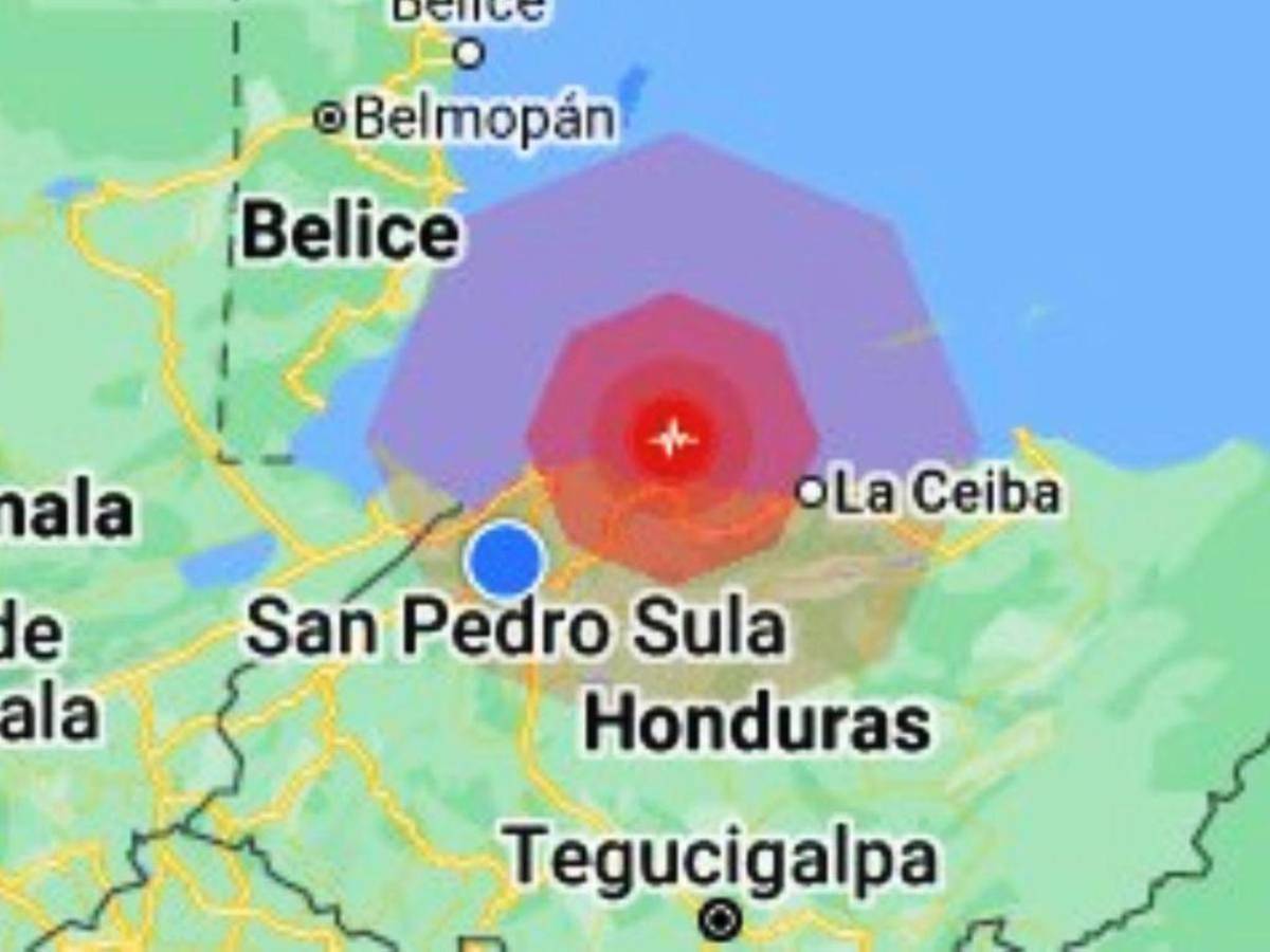 Sismo de 5.0 grados sacude la zona norte de Honduras