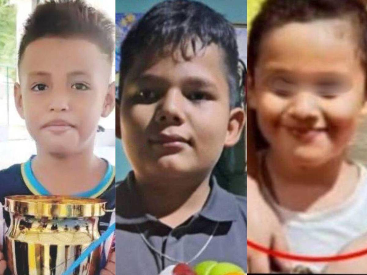 Los rostros de los cinco niños que murieron por las lluvias en Honduras