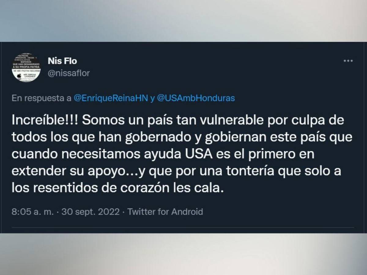 Nacionalistas arremeten contra el canciller Reina tras mensaje a embajadora de EEUU