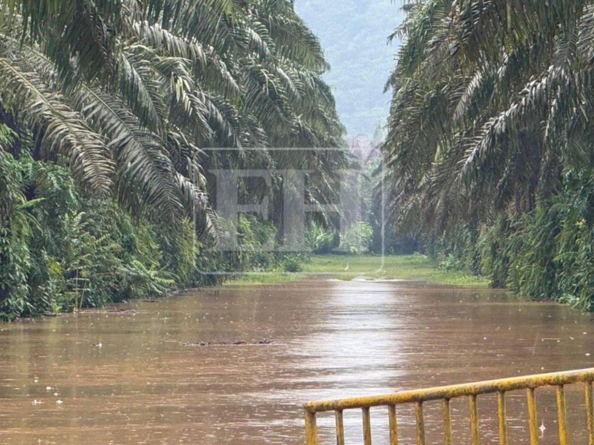 Río Leán se desborda y provoca inundaciones y damnificados en Atlántida