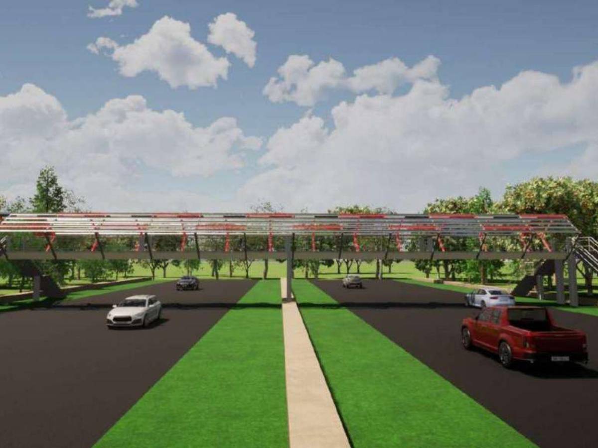 Este será el puente que se construirá en la colonia San Miguel, sobre el anillo periférico, en las cercanías del complejo de la Policía Nacional.