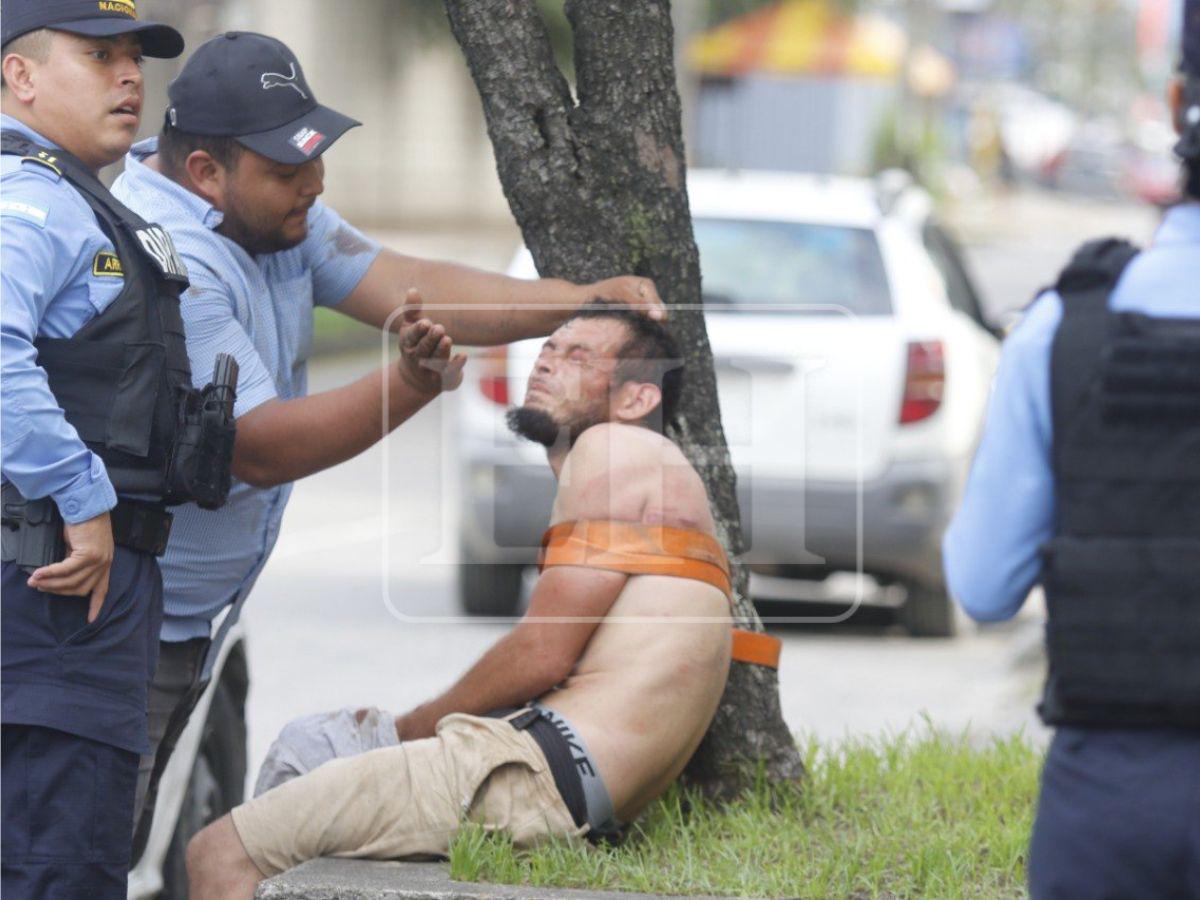 Lo amarraron a un palo tras asaltar a una mujer: capturan a presunto ladrón en SPS