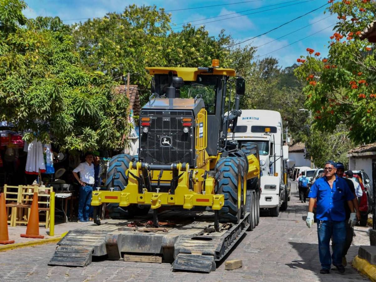 Ojojona, primer municipio de Francisco Morazán en recibir maquinaria