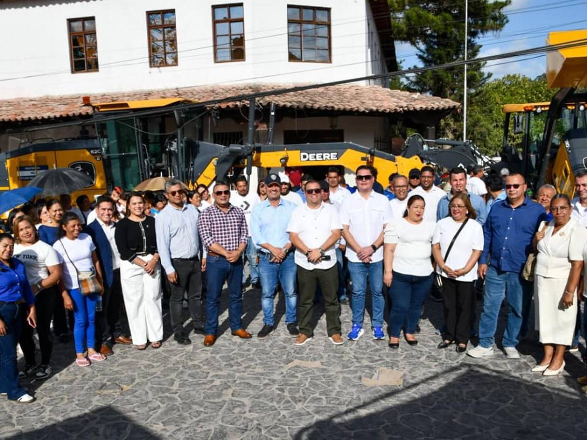 Ojojona, primer municipio de Francisco Morazán en recibir maquinaria
