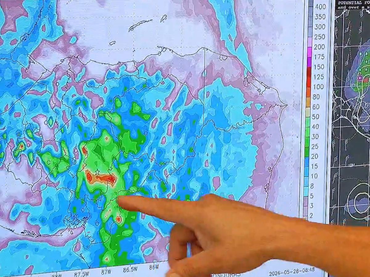 Vienen más lluvias con granizo: Copeco detalla las zonas de Honduras donde podría caer