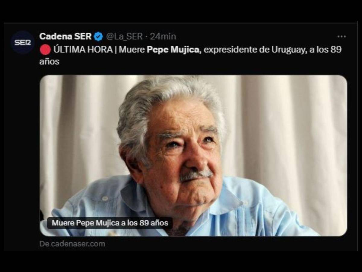 Así informa el mundo la muerte de Pepe Mujica, expresidente de Uruguay