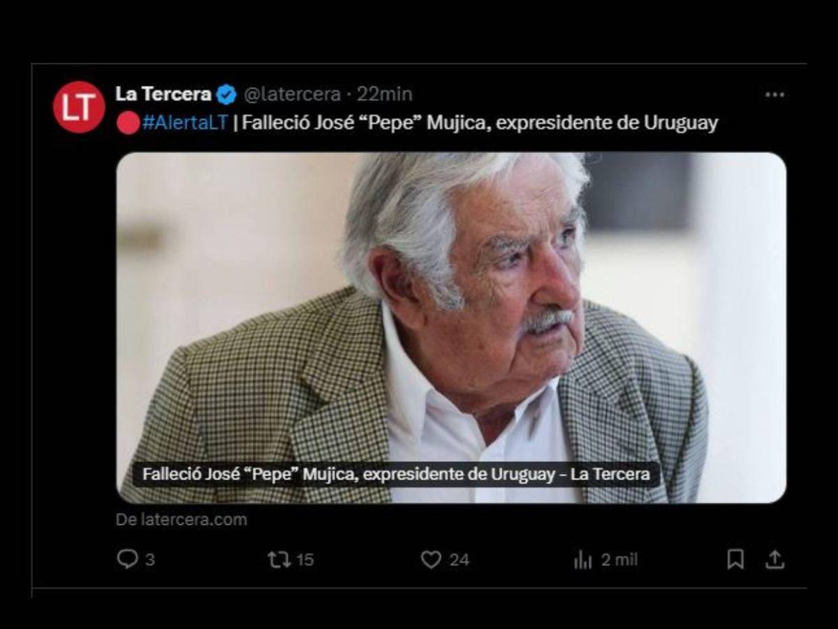 Así informa el mundo la muerte de Pepe Mujica, expresidente de Uruguay