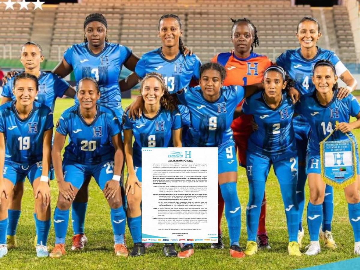 Fenafuth responde a jugadoras de la Selección Femenina y explican qué pasó en la última fecha FIFA
