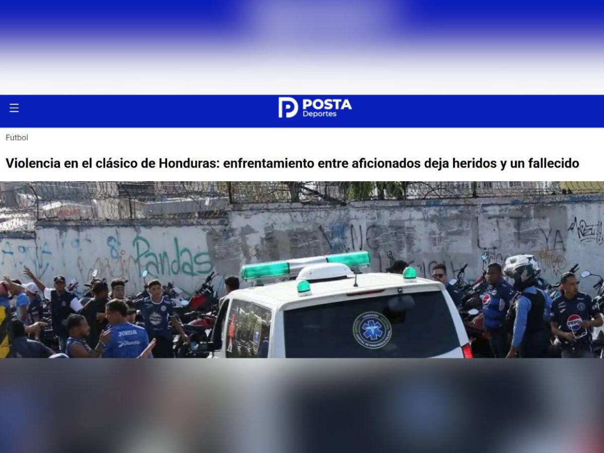 Hubo heridos y aún así se jugó: así informa el mundo sobre la violencia en el clásico