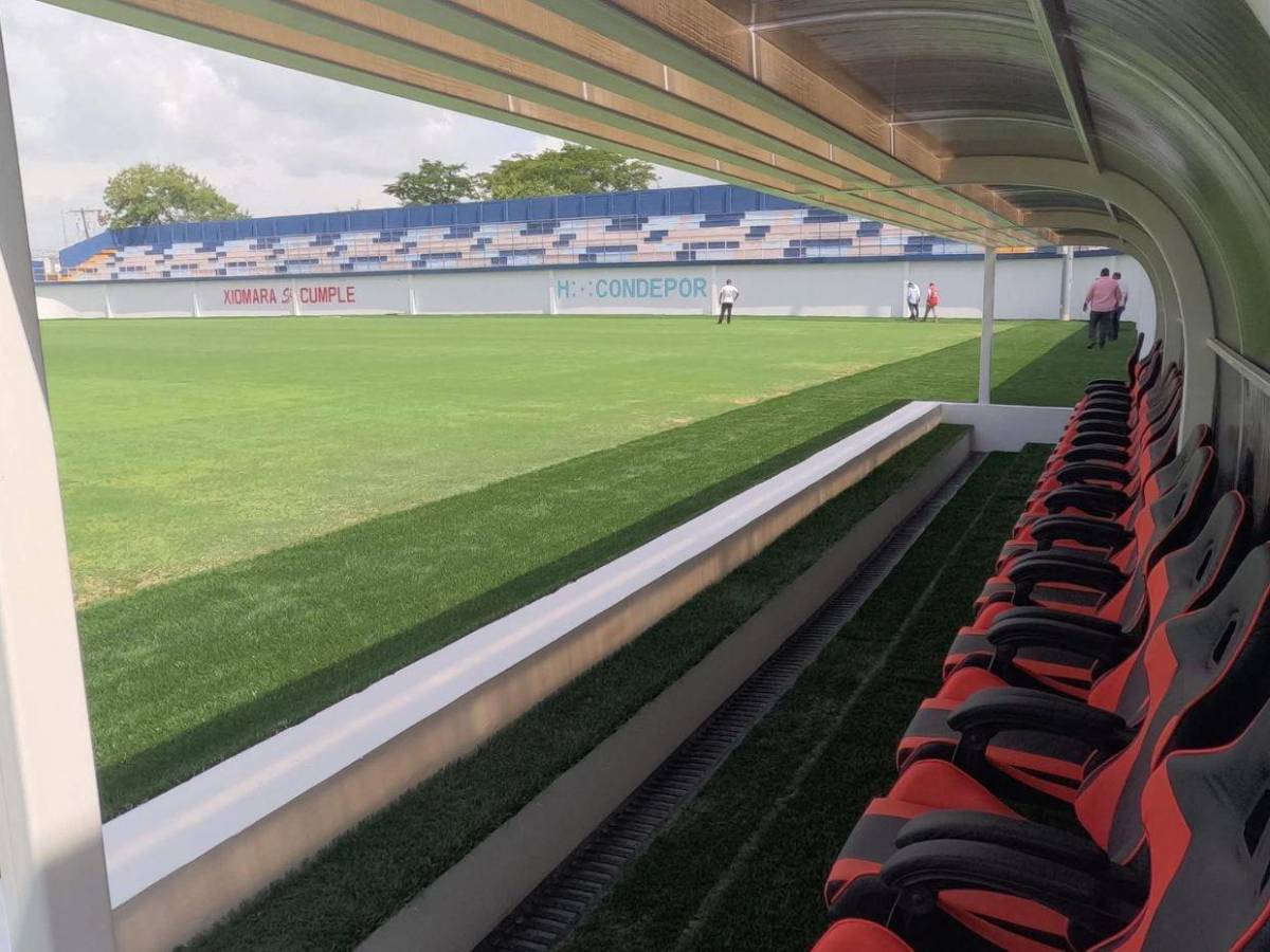 ¡Una belleza! Así está quedando el estadio Juan Ramón Brevé de Juticalpa con su nueva grama