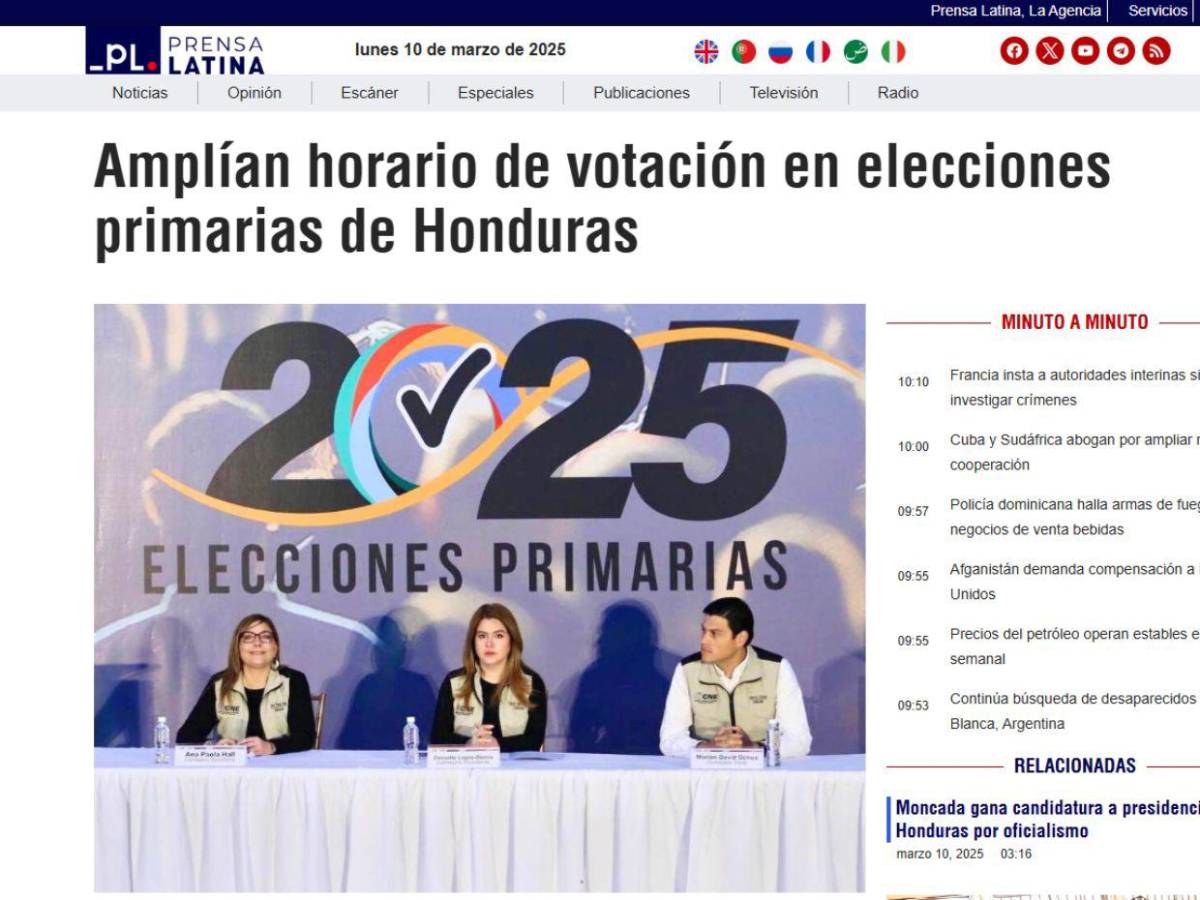 Elecciones en Honduras empañadas por tardía distribución de material: así informan medios internacionales