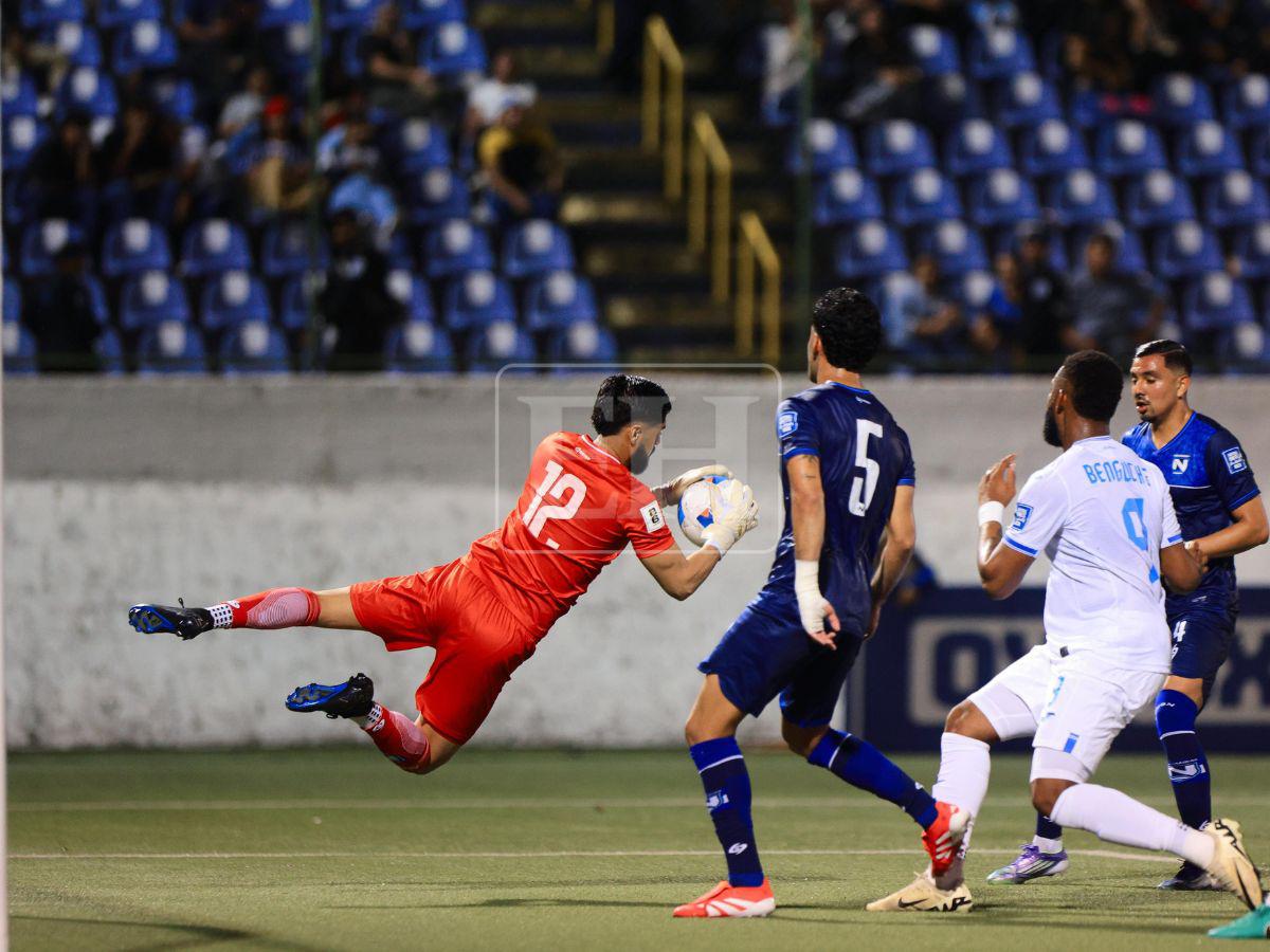 Dejándolo todo en la cancha: las mejores fotos del primer tiempo de Nicaragua vs Honduras