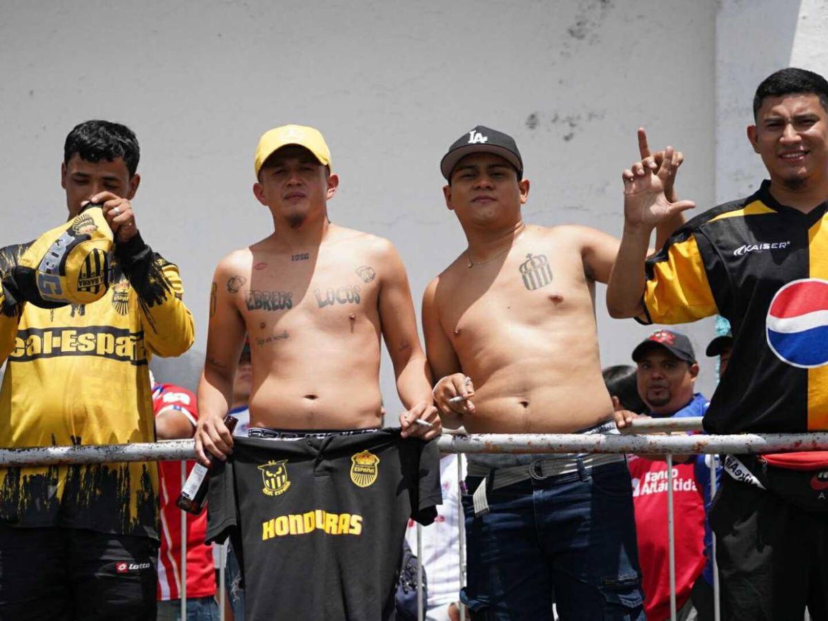 La furia aurinegra llega al Estadio Nacional para la final Olimpia vs Real España