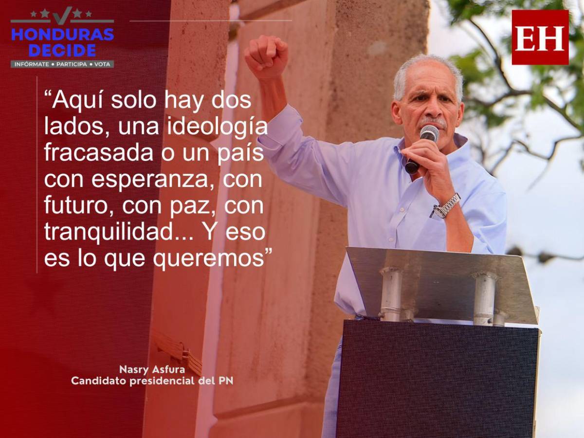 Si amenazan a mi equipo, me amenazan a mí: las frases de Nasry Asfura en movilización del PN