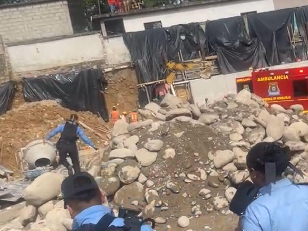 Soterradas quedaron tres personas en Gracias, Lempira: se confirma la muerte de un obrero