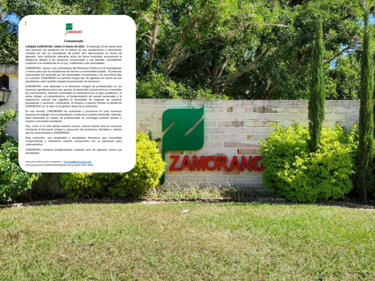 Universidad de El Zamorano se pronuncia sobre presuntos abusos sexuales hacia alumnas